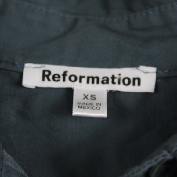 Reformation Top Womens Extra Small Andy Organic Cotton Oversized Shirt Business - Picture 5 of 9